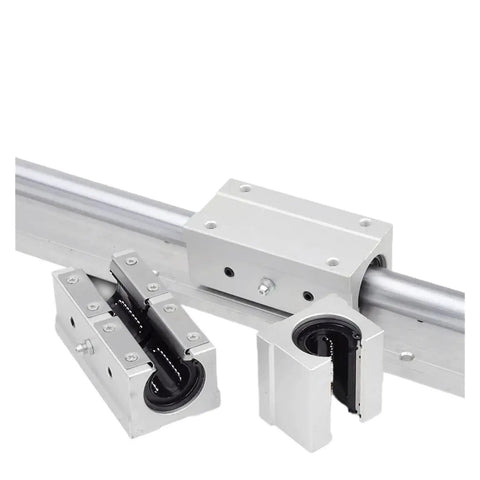 Pro Grade Linear Guide Rail Kit with Two Rails and Four Blocks SBR12UU Smooth Motion for CNC Parts, Adjustable 200mm to 1500mm Length, Pre Drilled Support Rails, Low Friction System for Precise, Reliable Motion in Tough Builds, aluminum rail blocks