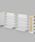 Tough As Nails Four Tier Steel Storage Rack Featuring Fully Adjustable Shelves And Max Load Capacity for Kitchen Garage Workshop Organization In Sleek Black Finish, displayed in various angles.