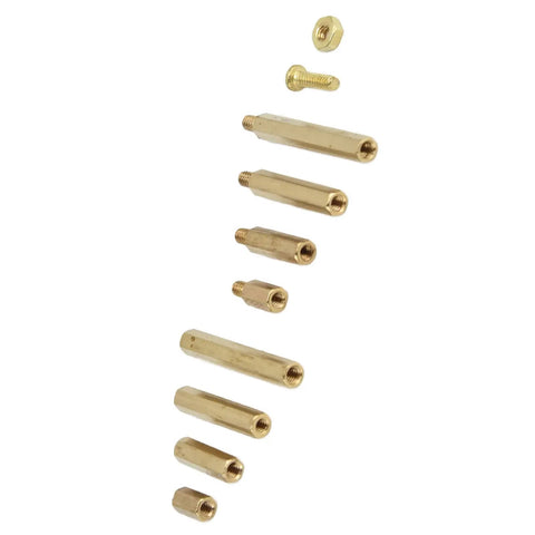 350 Piece M2 Screw Kit With Hex Bits And Brass Nuts All In One Fastener Set For PC Builds And Laptop SSD Install Durable Copper And Stainless Steel Hardware 10 Tools Included Versatile Heavy Duty brass standoffs and screws