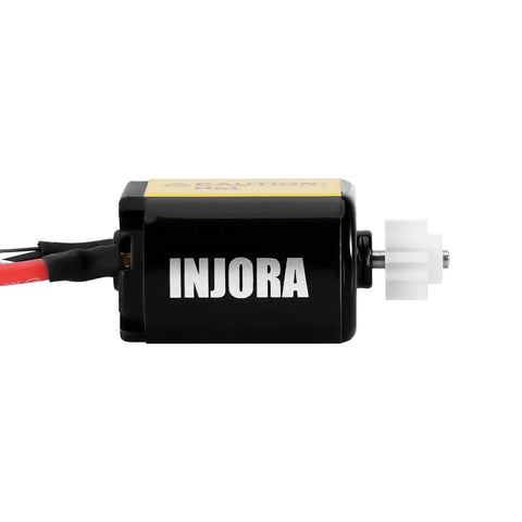 Side view of Beefed Up Brushed Motor With Mount For Losi Micro B And Micro T RC Cars 45T Plastic Pinion High Speed Acceleration