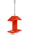 Durable Recycled Plastic Citrus Sampler Oriole Bird Feeder With Dual Sided Feeding 2 Removable Glass Dishes And Fruit Spikes 0.4 Quart Capacity