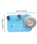 Two Piece Physics Experiment Electric Bell Electromagnet Teaching Instrument for Junior Students on blue plastic base