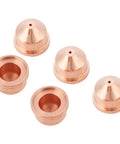 5 Pack Copper Plasma Cutter Nozzles 420169 Torch Tips for Heavy Duty Cutting Machines, copper tips for industrial use.