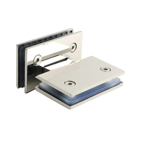 Soft Close Cabinet Door Hinge Set For 8 To 12mm Doors Built Tough Stainless Steel Hinges With Silent Hydraulic Buffer 180 Degree Swivel