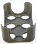 CNC Collet Tool Holder Rack For CAT40 BT40 NMTB40 40 Taper Systems Holds Up To 6 Tools, durable plastic construction, top view.