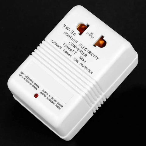 Travel Ready 70W Voltage Converter From 110V Or 120V To 220V Or 240V, Step Up And Down Transformer For Global Power Needs, Compact 70W Power Adapter