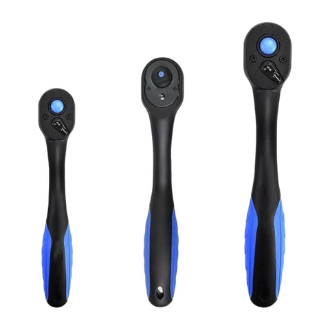 Heavy Duty 3 Piece Ratcheting Wrench Set With 72 Tooth Precision Gears And Badass Ergonomic Handles Built From Heat Treated Alloy So You Can Beat Stubborn Bolts Without Cracking Your Knuckles