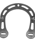 Rock Solid Aluminum Alloy Brake Boosters With Mounting Screws For V Brake Mountain Bikes Heavy Duty Premium Grade Brake Hardware Upgrades No Sweat Quick Install Black Finish, close-up view of black aluminum booster.