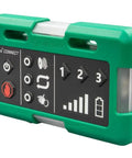 Three Piece Wireless Cable Pulling Signal System With Magnets And Bright LED Visuals For Noise Free Jobsite Comms showing control panel with buttons.