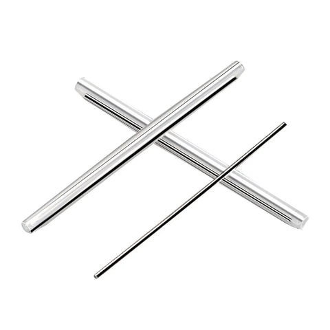 Heavy Duty Clear Fiber Splice Sleeves 600 Pack Heat Shrink Tubing For Optical Cable Protection 3.2mm Diameter close-up view of sleeves