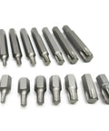 Chrome Vanadium Socket And Wrench Auto Repair Combo Kit Builds Tough Grabs Rusty Bolts Ready To Roll In The Garage Marked Sizes Makes A Killer Gift: assorted socket bits arranged on a white background.