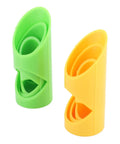 Green and yellow foam pipe cutters from the 6 Piece Foam Pipe Cutter Set For Easy Foam Pipe Insulation Cutting At Home And In Industrial Settings With Durable Plastic Construction That Delivers Clean Quick Cuts For A Snug Fit Every Time.