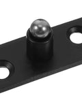 Close-up of No Nonsense 360 Degree Hidden Door Hinge Heavy Duty Stainless Steel Invisible Pivot for Secret Doors in black finish