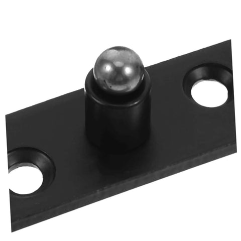 Close-up of No Nonsense 360 Degree Hidden Door Hinge Heavy Duty Stainless Steel Invisible Pivot for Secret Doors in black finish