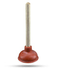 No Problem Small Sink Plunger With Four Inch Cup Straight Shooter Drain Tool For Bathroom Kitchen Clogs And Rv Vanities Space Saving Hand Pump Cleans Tight Spaces Like A Charm on a white background.