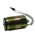 Heavy Duty Proportional Hydraulic Pump Solenoid Valve With Durable Black Plug K3V112 For Excavator Replacement Parts, side view, metallic finish.