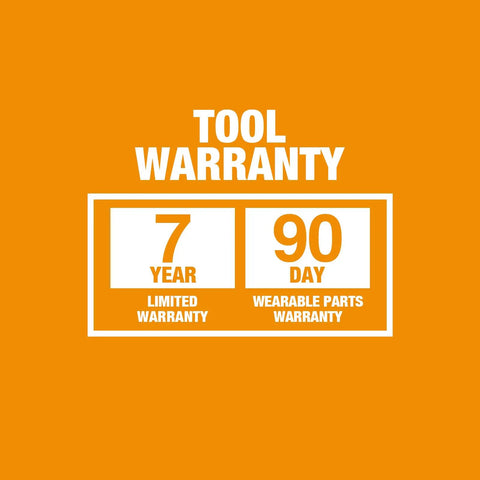 Warranty information for Pneumatic 16 Gauge Wide Crown Stapler For Construction Projects And Heavy Duty Roofing Sheathing Truss Assembly
