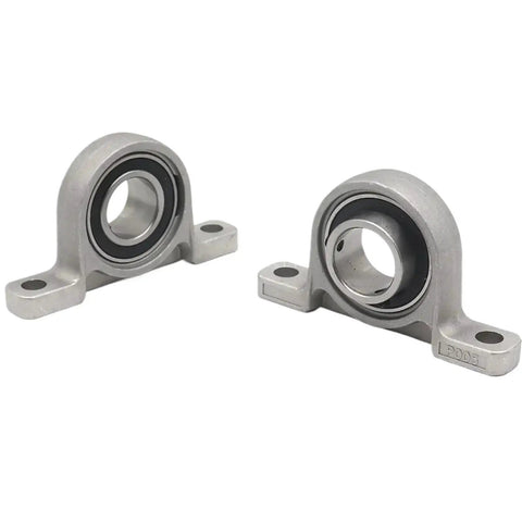 2 Pcs S Type Pillow Block Housing Zinc Alloy Mount With Bearing Insert Shaft Support 8 Mm To 35 Mm Spherical Roller Design For Smooth Rotation On Machinery Use With Dust Sealed Seals Long Life Plus Anti Rust Finish Works Tough For Shop Jobs.