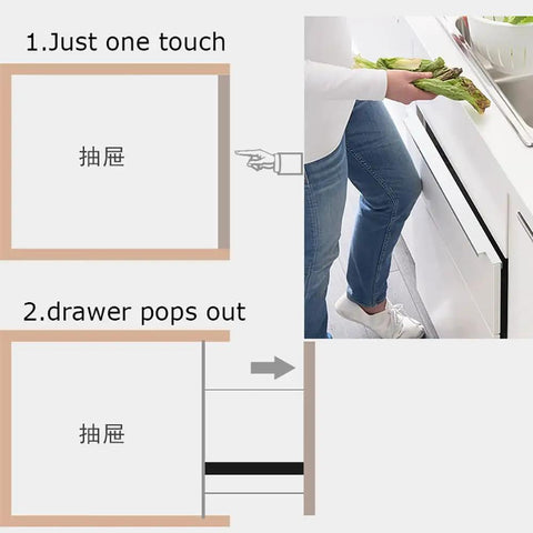 Beefy 12 Inch Drawer Slides Two Pack Full Extension Bottom Mount Three Fold Hidden Rails With Ball Bearing Track Stainless Steel Build Tough