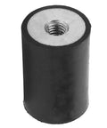 Bobbin Isolator Rubber Vibration Absorber Mounts 4 Pack M6 For Automotive Heavy Machinery And Fitness Equipment DD20x30 Shockproof Damper Mounts, black threaded mount