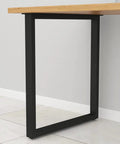 Heavy Duty Black Metal Table Legs 28 Inch High By 24 Inch Wide For Dining, Coffee, And Kitchen Tables Set Of 2 Modern Industrial Design