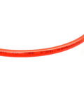 Close-up of Orange PU Pneumatic Air Tubing Hose Three Eighths Inch Diameter Ten Meter Length for fluid transfer
