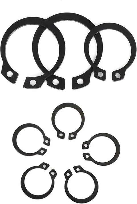 10 Pcs Premium 40-48mm External Retaining Rings Heavy Duty C Clips Circlips Made From Super Strong 65Mn Alloy Steel for securing shafts.