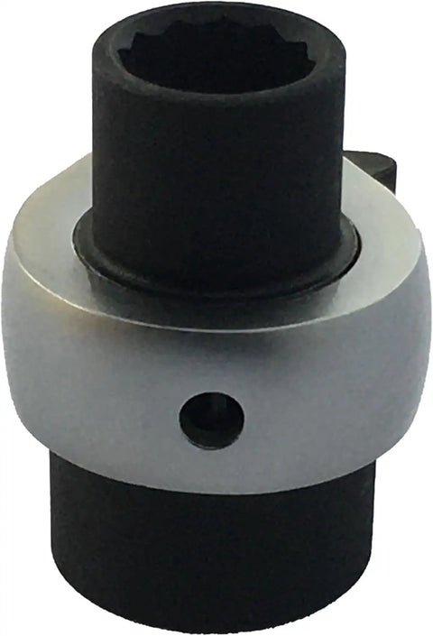 Chainsaw Maintenance Tool With Dual 13 Mm And 19 Mm T Bar Wrench Groove Cleaner Tip for Universal Fit, close-up of wrench socket