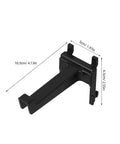 Heavy Duty Black Plastic Pegboard Hooks 10 Pack For Square Hole Pegboards Versatile Shop Display And Home Storage Clips Easy Install Durable Pegboard Organizer Hooks For Tools Supplies And Craft Displays, 10.5cm hook