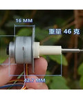 25mm Precision Linear Actuator Stepper Motor With 20mm Stroke 2 Phase 4 Wire Telescopic Screw Shaft 53 Ohms Dope