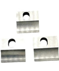 Replacement Cutter For V6 Q1 Q2 Battery Powered Plastic Strapping Tool Q0078 Spare Part 3 Pack Fits JD13 JD16 JDC1 Tools Easy Install Durable Blade For Quick Strapping Tasks; 3 metal blades