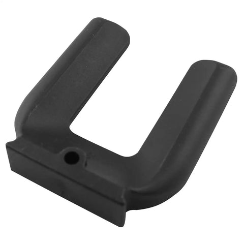 4 Pack Rubber Caster Holders With Universal Wheel Brakes, 3 Inch U Shape Wheel Pads, Beefy Durable Furniture Caster Stopper For Chairs Desks And More, Black 75mm black rubber U-shape caster holder
