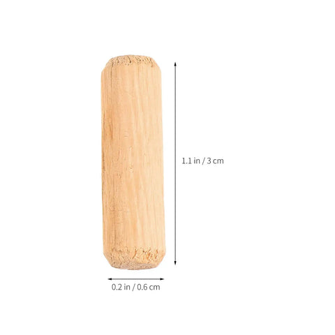 Single wood dowel from Wood Dowel Pins Set 500pcs Assortment Kit With Fluted Beveled Hardwood Shafts For Furniture Fitting And Woodworking