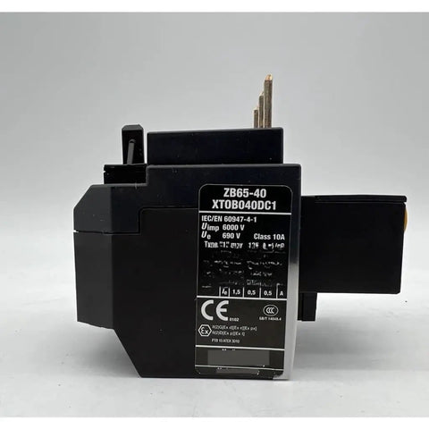 New Overload Relay ZB65-40 XTOB040DC1 For PLC Systems Heavy Duty Industrial Grade Motor Protection Module With One Year Warranty, plug-in black relay