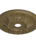 Granada Ceiling Medallion 23 3/8 In Outer Diameter 3 5/8 In Inner Diameter Lightweight Canopy Accent Mississippi Mud Finish