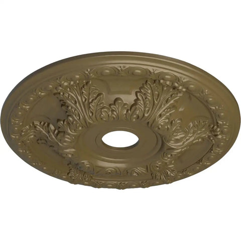 Granada Ceiling Medallion 23 3/8 In Outer Diameter 3 5/8 In Inner Diameter Lightweight Canopy Accent Mississippi Mud Finish
