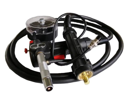 200 Amp Aluminum Spool Gun For MIG Welder Euro Connection, Air Cooled Aluminum Welding Torch With 9.8ft DC24V Cable coiled