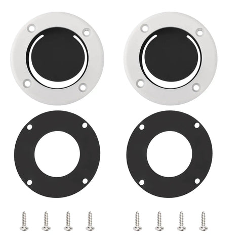 Self Bailing Cockpit Scupper Valve Kit For Boats With 2 7 8 Inch Rubber Flapper Valve And Gasket Includes Repair Retainer Ring And Screws