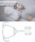 Replacement Frame Kit For Nasal CPAP Mask With Wider Frame, Reusable Headgear Guard, Rugged Plastic Build For FX Style Nasal Masks, No Fuss Install And Long Lasting Frame System Accessory For Daily Use, clear plastic frame shown