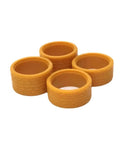Rc Wheel Upgrade Kit For 1 By 28 Scale Cars With 22 Millimeter And 22 Point 5 Millimeter Racing Wheels with yellow tire skin, rubber rings