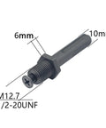 Heavy Duty Keyless Drill Chuck With Metal Tool Holder That Snaps Bits In Fast, M12.7 1/2-20UNF with precise measurements.