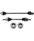 Front CV Axle And Wheel Bearing Kit Four Piece Set With Two CV Axles And Two Front Bearings For 2011 To 2013 Kia Forte