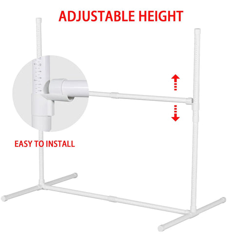 6 Pack Dog Agility Jumps With Carry Bag, Adjustable Height Dog Jump Bars For Indoor And Outdoor Training, Easy Installation