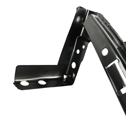 Close-up view of black metal front bumper bracket and headlight mounting bracket for Honda Accord 2003-2007 left and right sides.