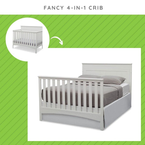 Heavy Duty Full Size Bed Rails Conversion Kit for Fancy Convertible Crib, Solid Wood Build to Turn Crib Into a Full Size Bed.