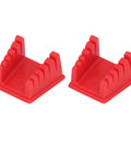 Premium Magnetic Soldering Station Cable Clamp Set With 5 Size Retardant Grips for quick wire hold clamps in red color.