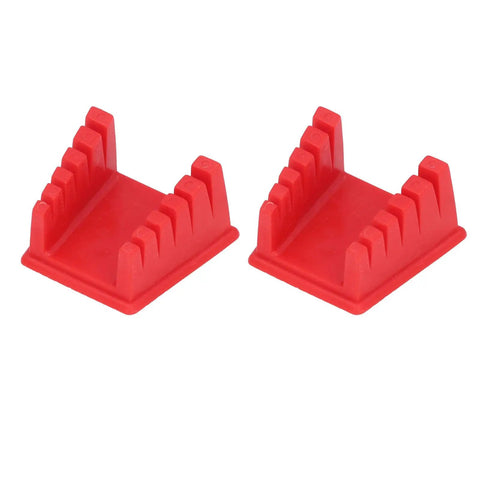 Premium Magnetic Soldering Station Cable Clamp Set With 5 Size Retardant Grips for quick wire hold clamps in red color.