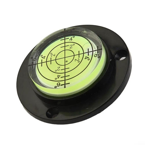 for mini Round for spirit Level for 360 Degree Viewing, 50mm diameter, portable black leveling tool with clear bubble