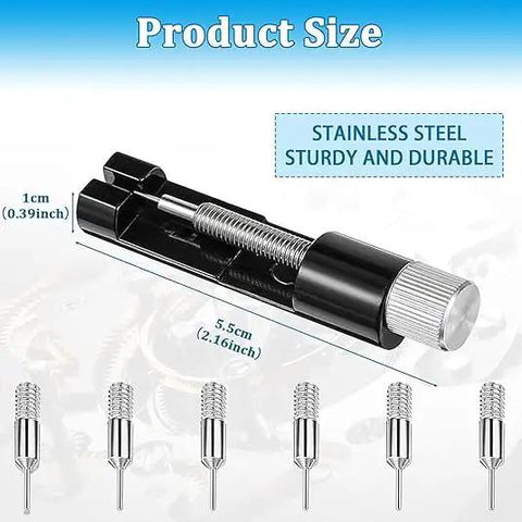 Two Pack Watch Link Removal Kit For Bracelet Adjustment And Replacement Pro Grade Tool Set With Pin Remover