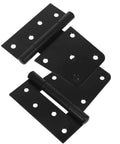 Heavy Duty Gate Hinges 3.5 Inch Black Offset Weld On Spring Hinges for Barn Doors and Farm Gates Built Tough for Wood Fences 2 Pack